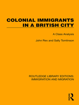 cover image of Colonial Immigrants in a British City